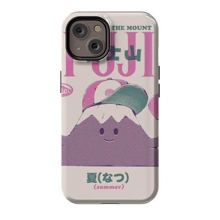 iPhone 14 StrongFit Mount Fuji Summer by Ilustrata