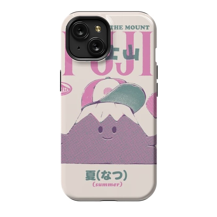 iPhone 15 StrongFit Mount Fuji Summer by Ilustrata