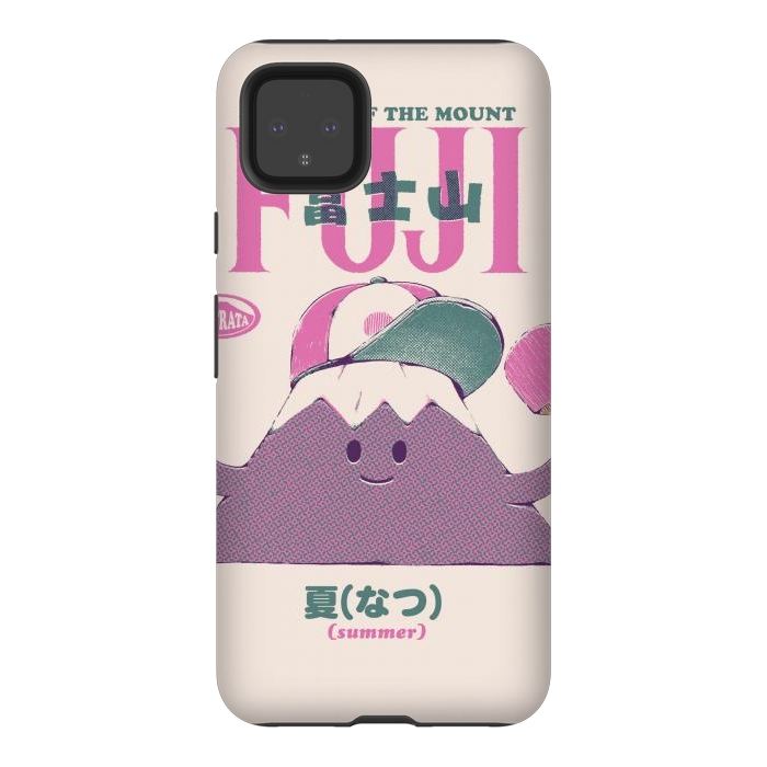Pixel 4XL StrongFit Mount Fuji Summer by Ilustrata