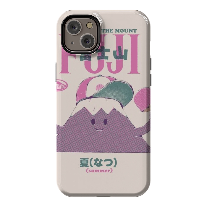 iPhone 14 Plus StrongFit Mount Fuji Summer by Ilustrata