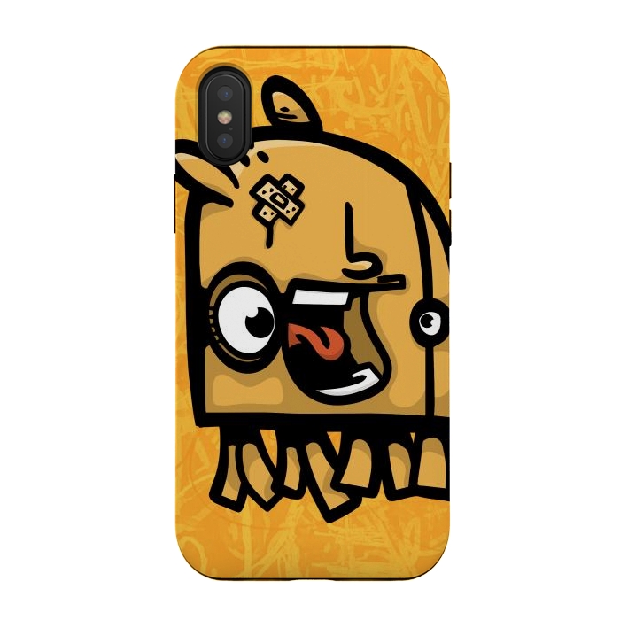 iPhone Xs / X StrongFit Little monster by Manuvila