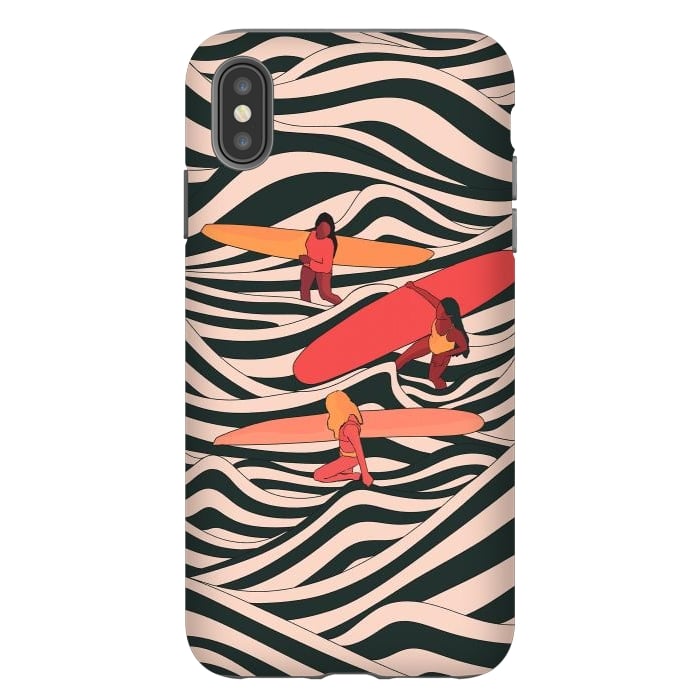 iPhone Xs Max StrongFit Surfer friends by Steve Wade (Swade)