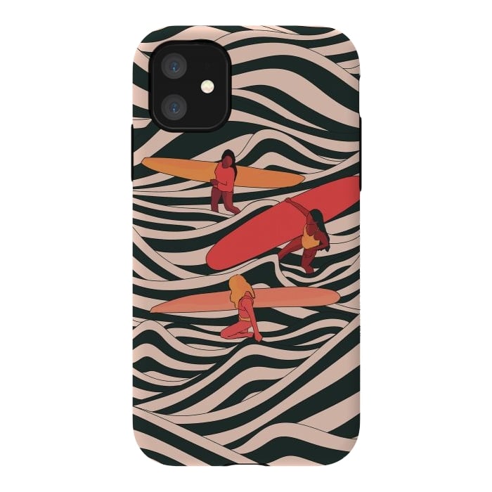 iPhone 11 StrongFit Surfer friends by Steve Wade (Swade)