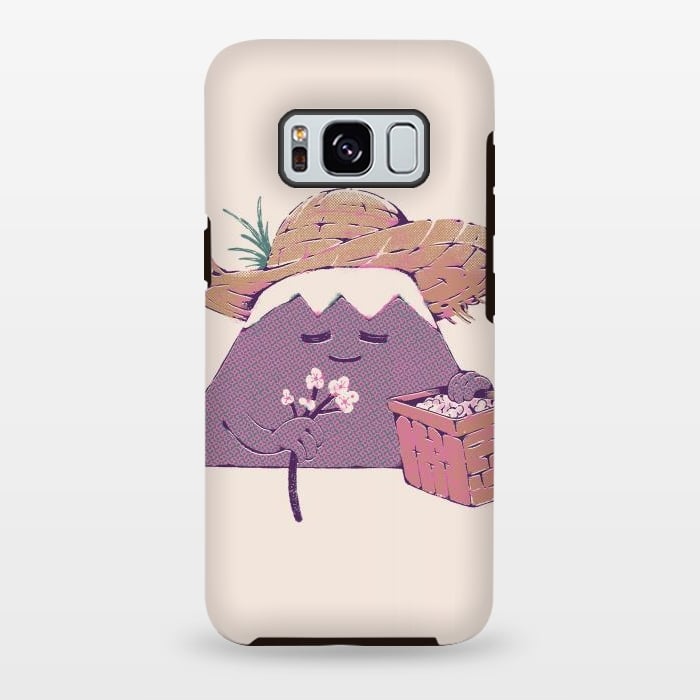 Galaxy S8 plus StrongFit Mount Fuji Spring - Sticker by Ilustrata