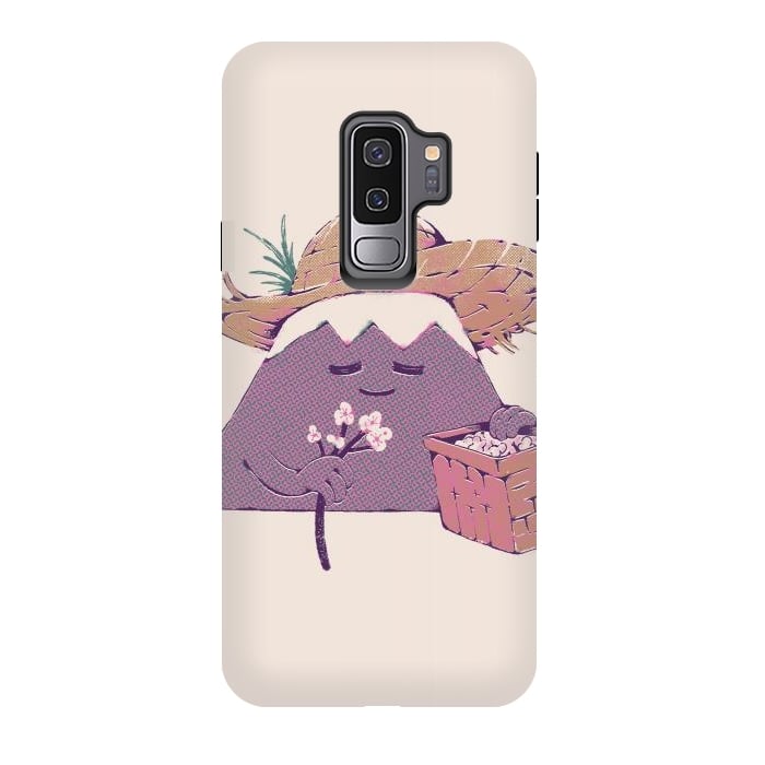 Galaxy S9 plus StrongFit Mount Fuji Spring - Sticker by Ilustrata
