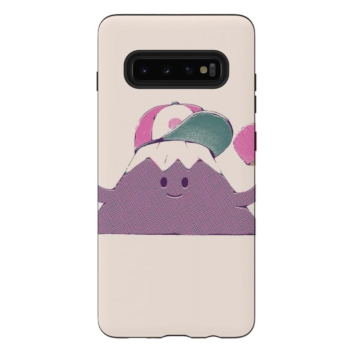 Galaxy S10 plus StrongFit Mount Fuji Summer Sticker by Ilustrata