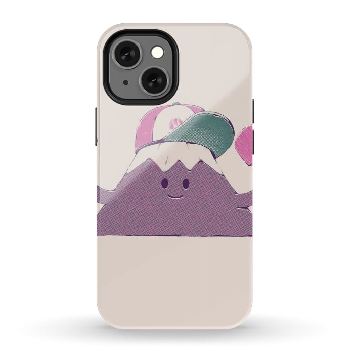 iPhone 12 mini StrongFit Mount Fuji Summer Sticker by Ilustrata