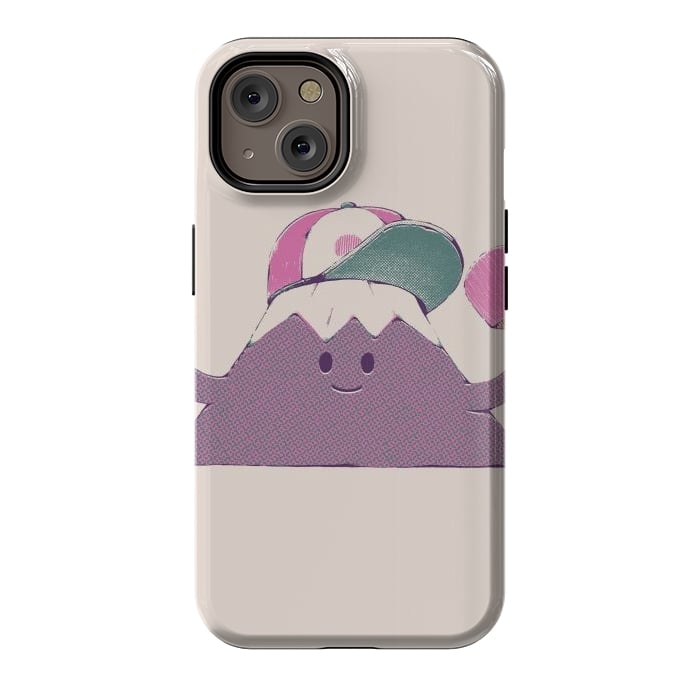 iPhone 14 StrongFit Mount Fuji Summer Sticker by Ilustrata