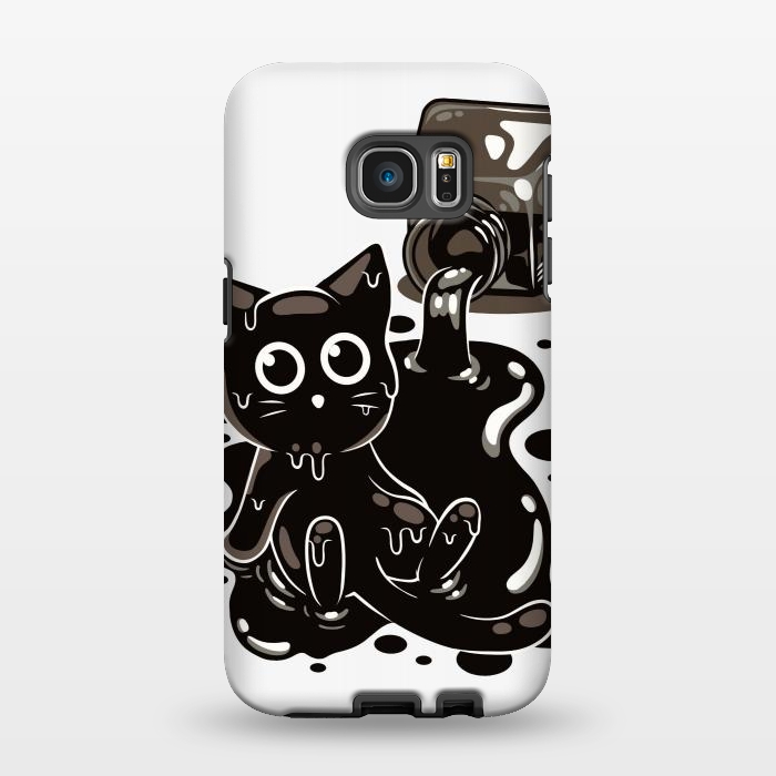 Galaxy S7 EDGE StrongFit Ink Kitty by LM2Kone