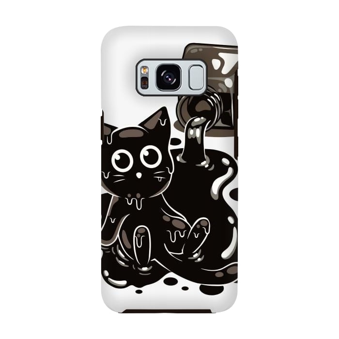 Galaxy S8 StrongFit Ink Kitty by LM2Kone