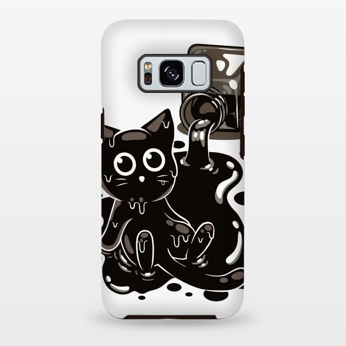 Galaxy S8 plus StrongFit Ink Kitty by LM2Kone