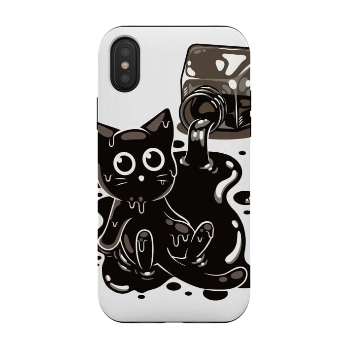iPhone Xs / X StrongFit Ink Kitty by LM2Kone