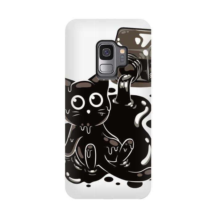 Galaxy S9 StrongFit Ink Kitty by LM2Kone