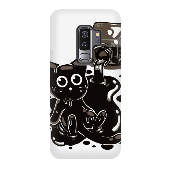 Galaxy S9 plus StrongFit Ink Kitty by LM2Kone