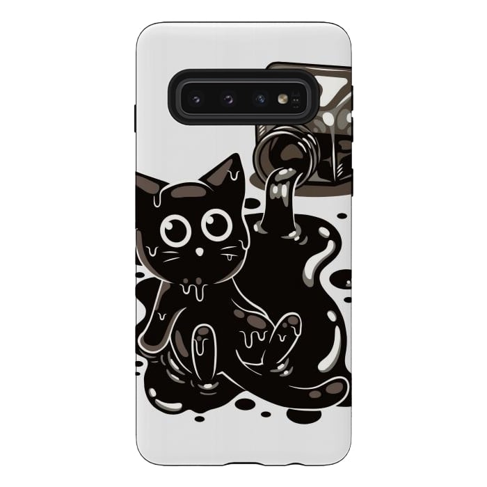 Galaxy S10 StrongFit Ink Kitty by LM2Kone