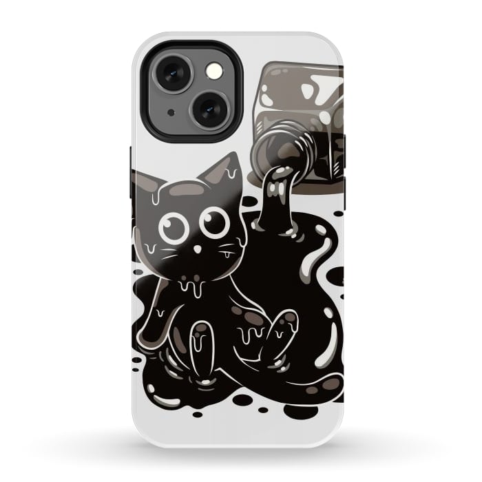 iPhone 12 mini StrongFit Ink Kitty by LM2Kone