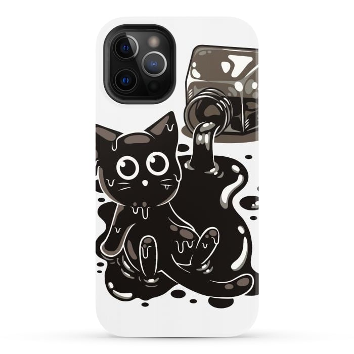 iPhone 12 Pro StrongFit Ink Kitty by LM2Kone