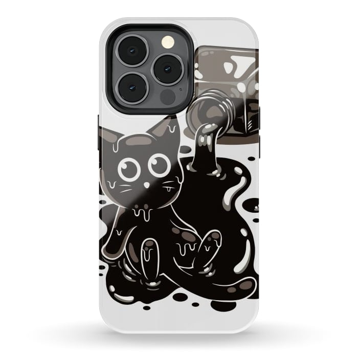 iPhone 13 pro StrongFit Ink Kitty by LM2Kone