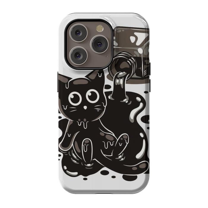 iPhone 14 Pro StrongFit Ink Kitty by LM2Kone