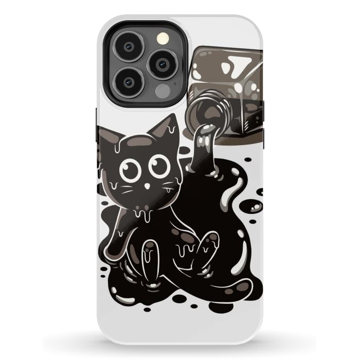 iPhone 13 Pro Max StrongFit Ink Kitty by LM2Kone
