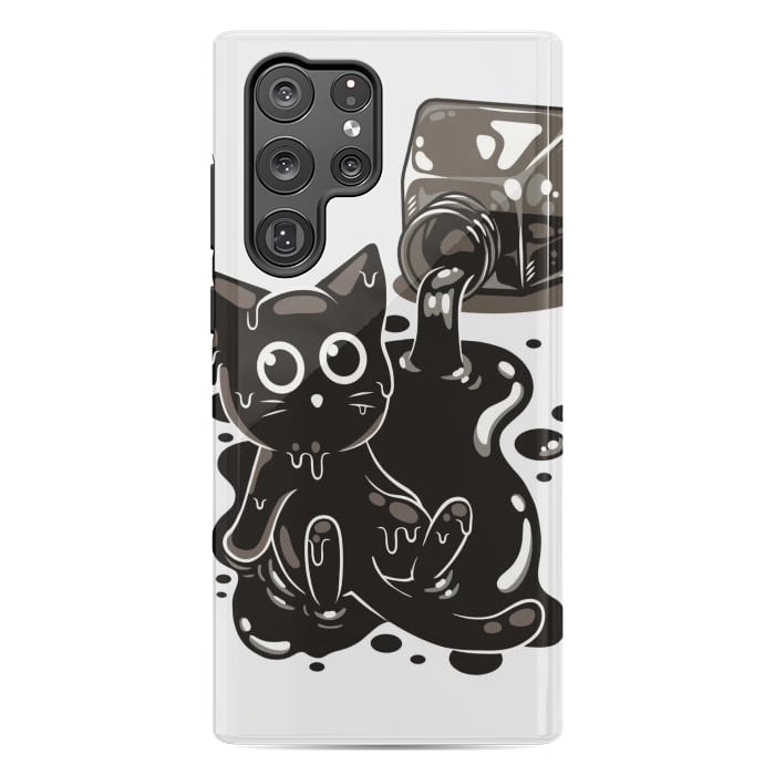 Galaxy S22 Ultra StrongFit Ink Kitty by LM2Kone