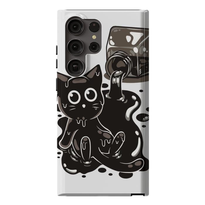 Galaxy S23 Ultra StrongFit Ink Kitty by LM2Kone