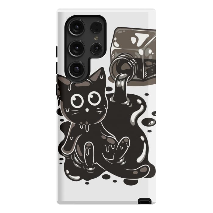 Galaxy S24 Ultra StrongFit Ink Kitty by LM2Kone