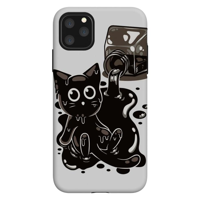 iPhone 11 Pro Max StrongFit Ink Kitty by LM2Kone