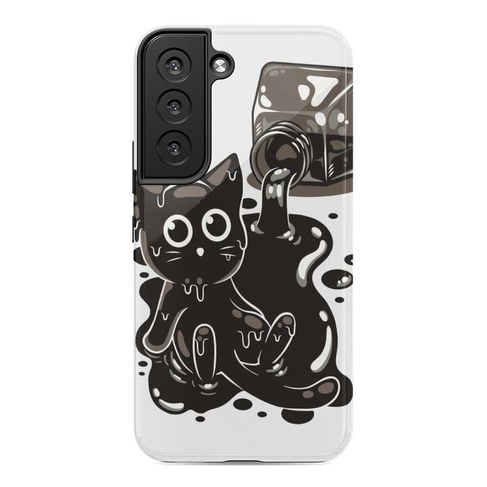 Galaxy S22 StrongFit Ink Kitty by LM2Kone