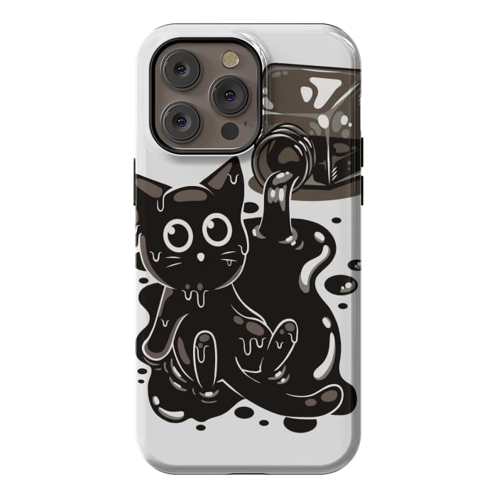 iPhone 14 Pro max StrongFit Ink Kitty by LM2Kone