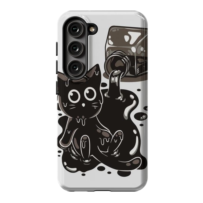 Galaxy S23 StrongFit Ink Kitty by LM2Kone