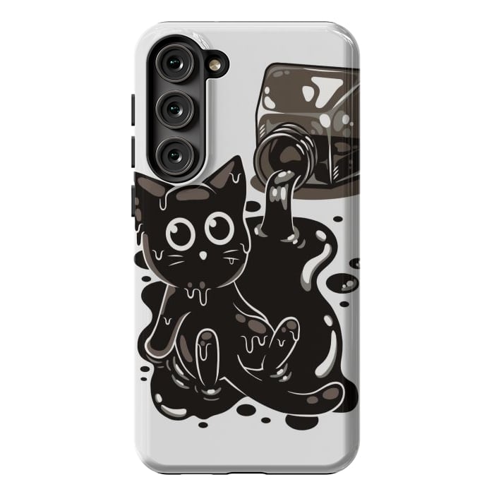 Galaxy S23 Plus StrongFit Ink Kitty by LM2Kone