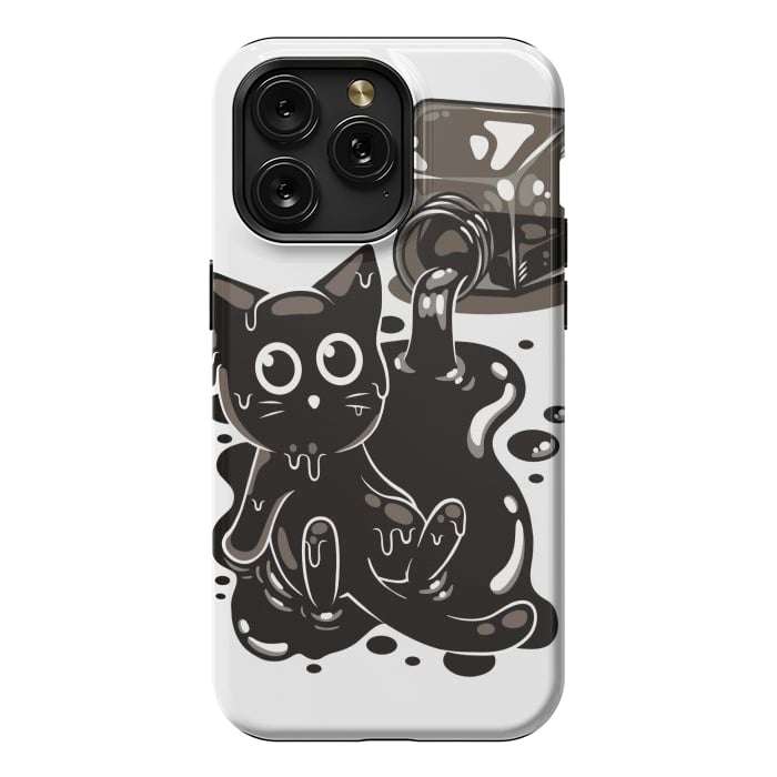 iPhone 15 Pro Max StrongFit Ink Kitty by LM2Kone