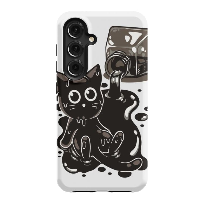 Galaxy S24 StrongFit Ink Kitty by LM2Kone