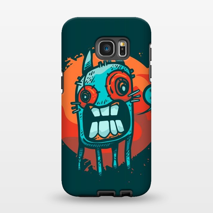 Galaxy S7 EDGE StrongFit happy monster by Manuvila