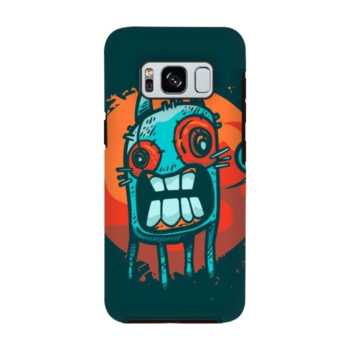 Galaxy S8 StrongFit happy monster by Manuvila