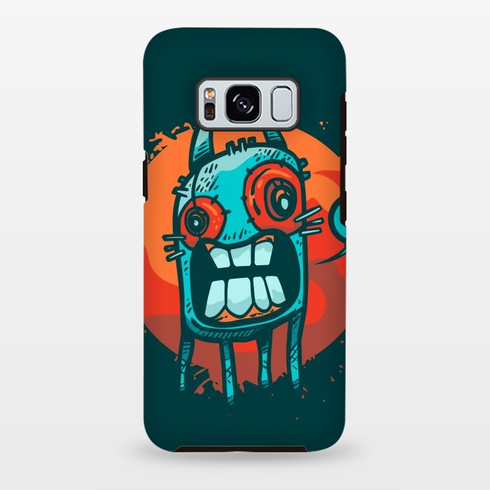 Galaxy S8 plus StrongFit happy monster by Manuvila