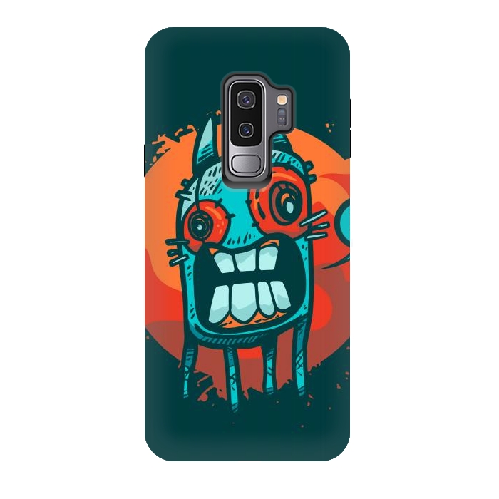 Galaxy S9 plus StrongFit happy monster by Manuvila