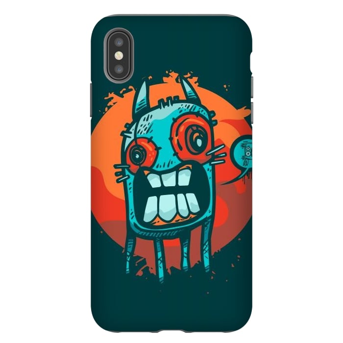 iPhone Xs Max StrongFit happy monster by Manuvila