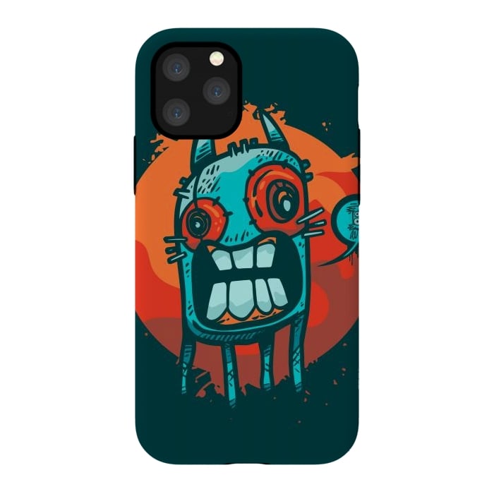 iPhone 11 Pro StrongFit happy monster by Manuvila