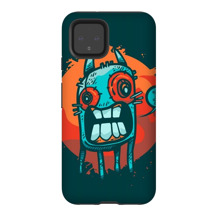 Pixel 4 StrongFit happy monster by Manuvila