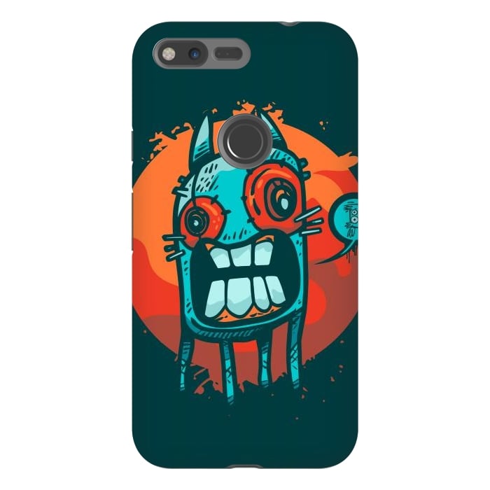Pixel XL StrongFit happy monster by Manuvila