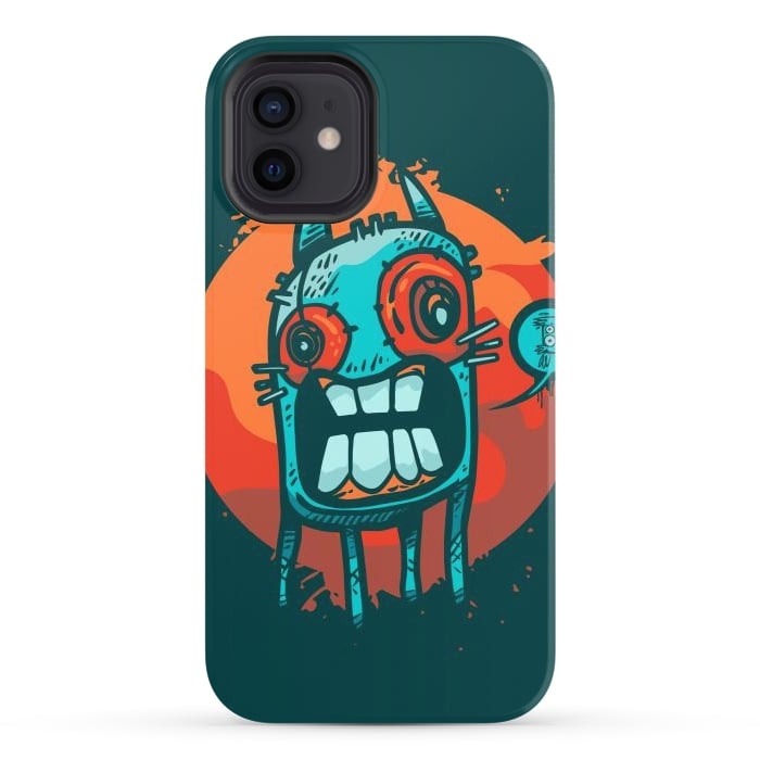 iPhone 12 StrongFit happy monster by Manuvila