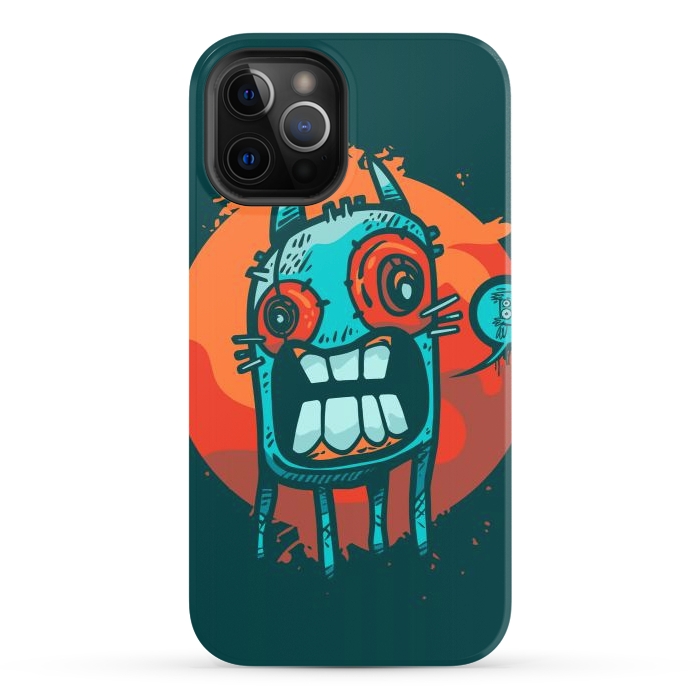 iPhone 12 Pro StrongFit happy monster by Manuvila