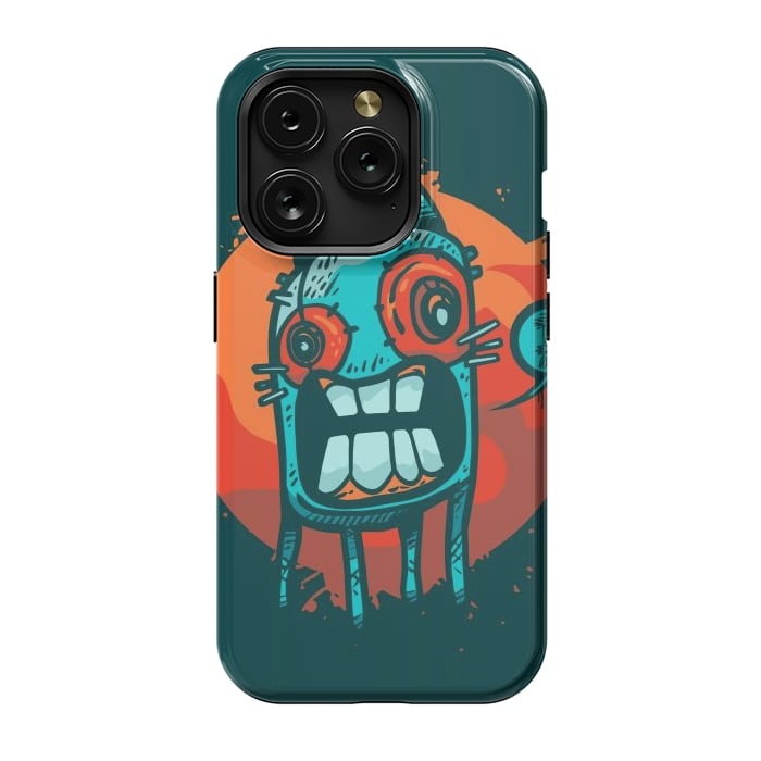 iPhone 15 Pro StrongFit happy monster by Manuvila