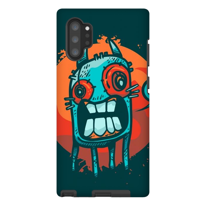 Galaxy Note 10 plus StrongFit happy monster by Manuvila