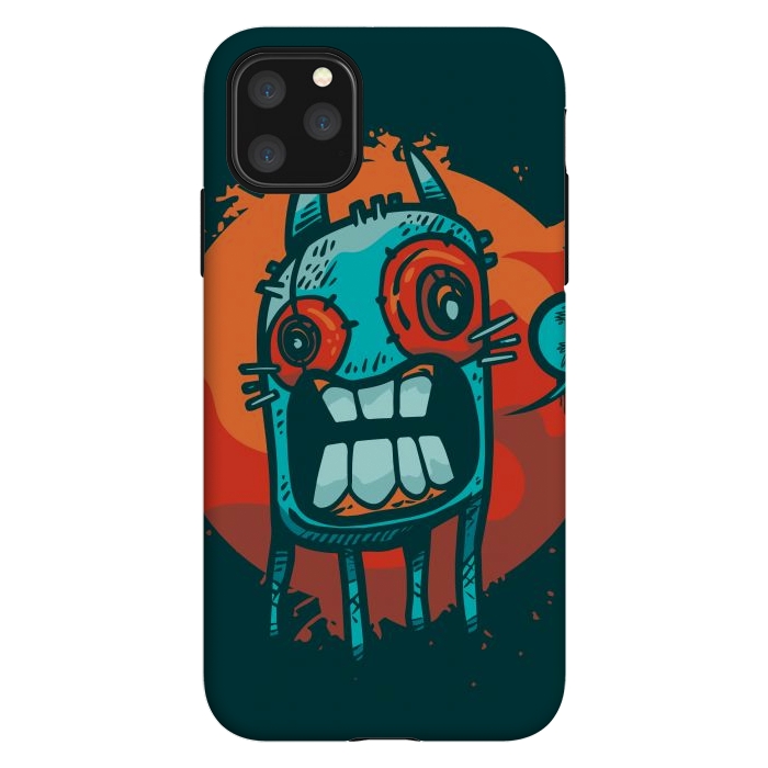 iPhone 11 Pro Max StrongFit happy monster by Manuvila