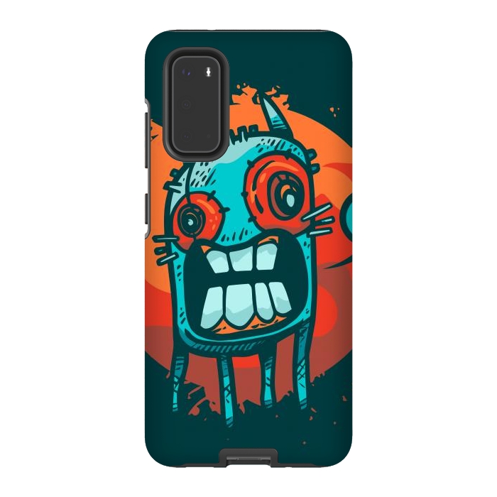 Galaxy S20 StrongFit happy monster by Manuvila
