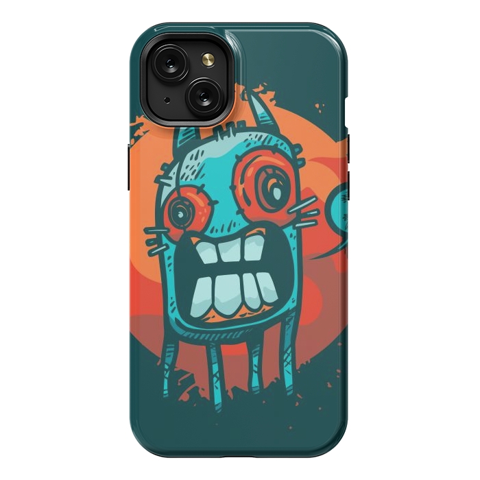 iPhone 15 Plus StrongFit happy monster by Manuvila