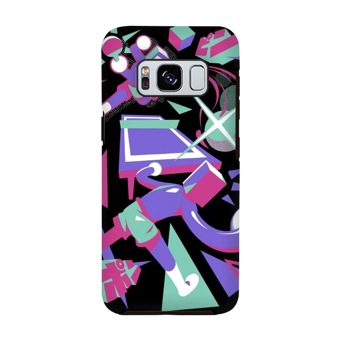 Galaxy S8 StrongFit Ping Pong Rally - Black Version by Ilustrata